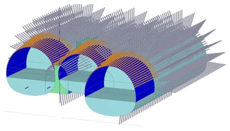Numerical Analysis of the Vertical Crown Displacements in Triple ...