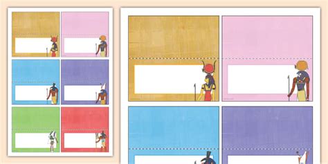 Ancient Egypt Place Name Table Labels (teacher made)