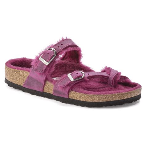 Buy Pink Mayari Shearling Oiled Leather Online in India - BIRKENSTOCK