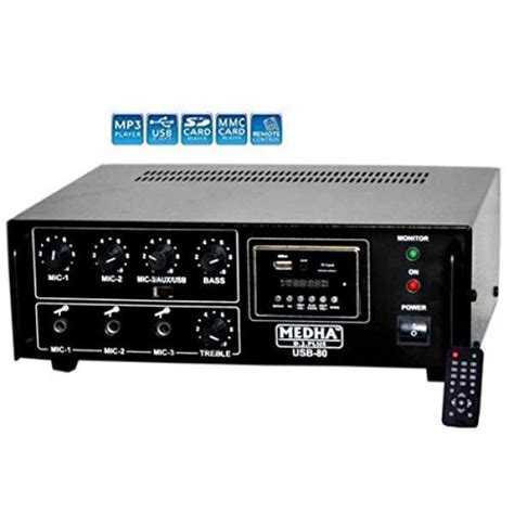 Medha D.J.Plus USB-80 Sound Amplifier Price in India, Specs, Reviews ...
