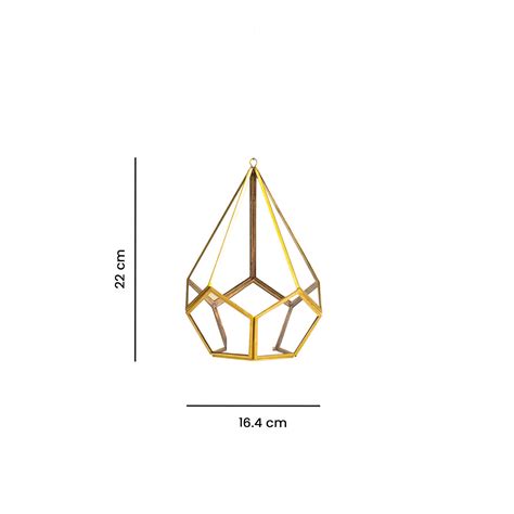 Pyramid Glass Terrarium Planter – DecorTwist