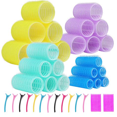 Buy YEVYO Jumbo Hair Rollers, 36 Packs Large Hair Rollers for Long ...