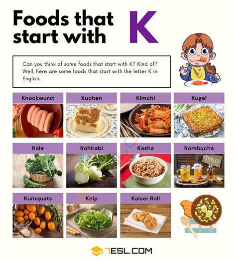 62 Foods that Start with K in English • 7ESL