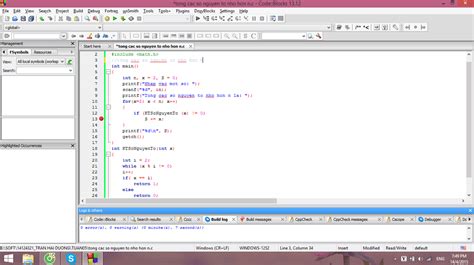 Debug in Code Blocks 的图像结果
