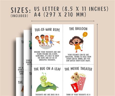 40 Acceptance Commitment Therapy Metaphor Cards – MindSpacePrintables