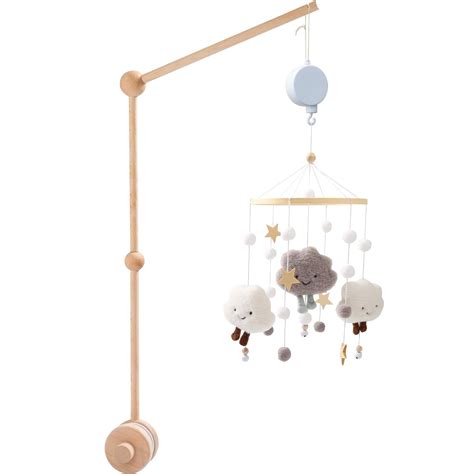Amazon.com : KTZCTPCA 27" Baby Crib Mobile Arm, Wooden Mobile Holder ...