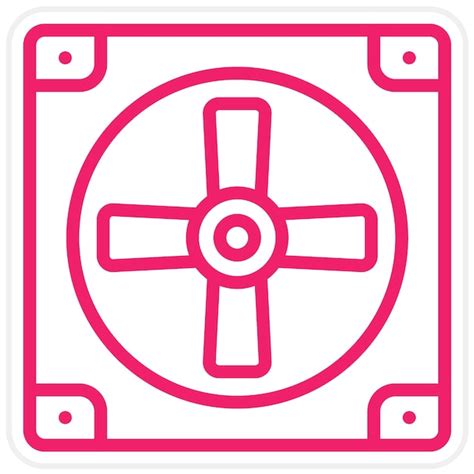 Vector design box fan icon style | Premium Vector