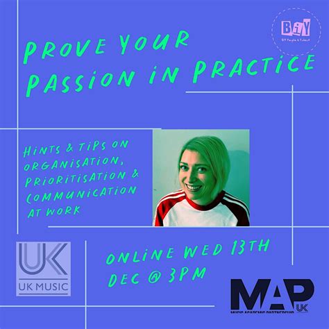 BIY x UK Music MAP: Prove Your Passion in Practice, December 13 to ...