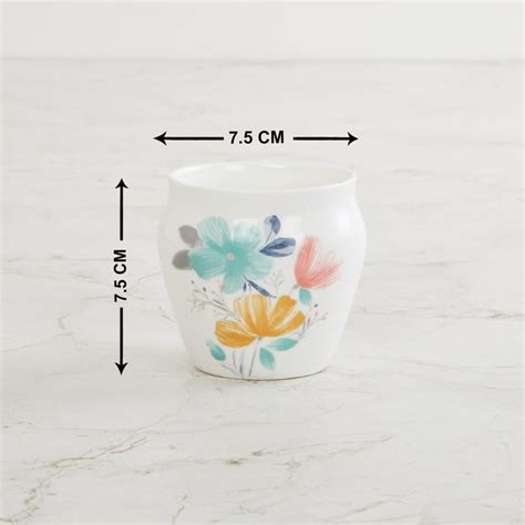 Buy Mandarin Quite Nature Bone China Kulhad - 240ml - Set of 3 from ...