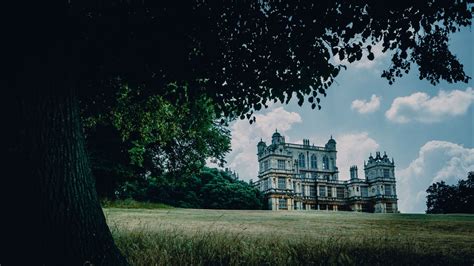 Wallpaper castle, palace, manor, nottingham, park, house, grass, tree ...