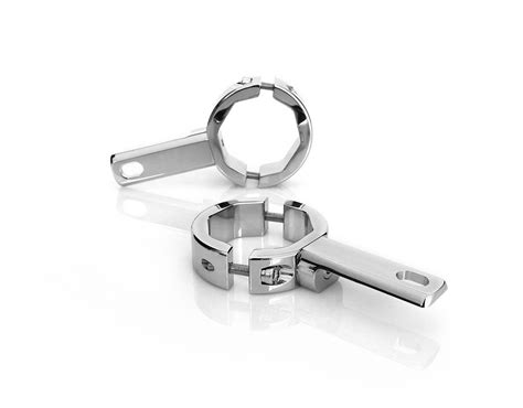 DENALI Auxiliary Light Mounts for Forks 39-49mm (Chrome) (LAH.00.10600 ...