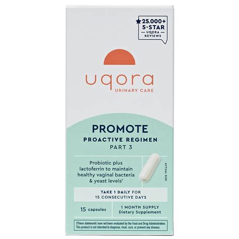 Uqora Promote Vaginal Probiotic For Urinary Tract Health 15 Capsules ...