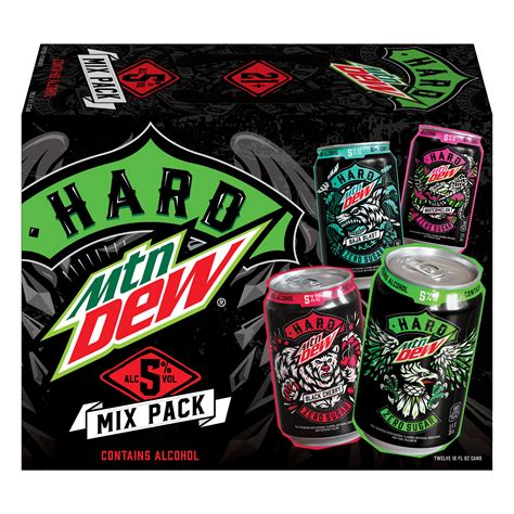 Hard Mountain Dew Zero Sugar Malt Beverage Variety Pack, 12, 48% OFF