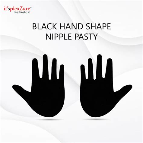 Itspleazure Black Hand Shape Nipple Pasty – itspleaZure