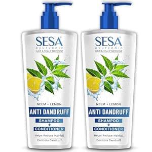 Buy SESA Ayurvedic Anti Dandruff Shampoo With Neem, Lemon Helps Reduce ...