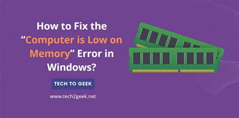 Computer Is Low On Memory 的图像结果