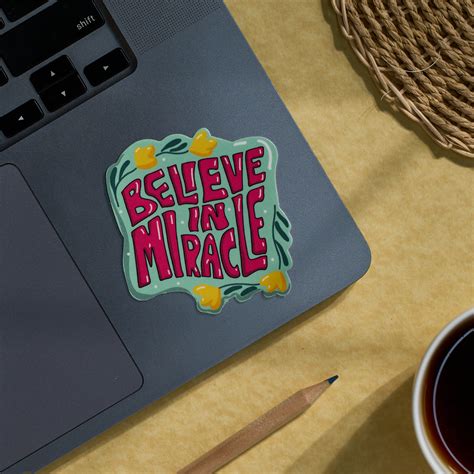 Believe in Miracle - Laptop Sticker – Factor Notes