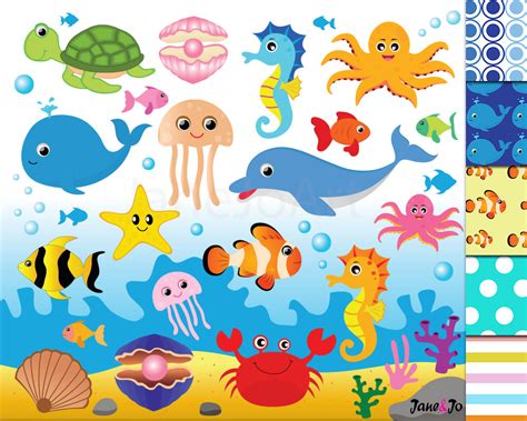 ocean animals underwater clipart 20 free Cliparts | Download images on ...