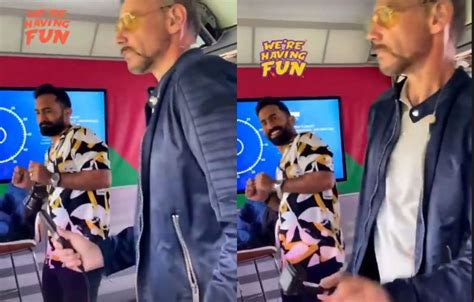 Dinesh Karthik shows off his dance skills in the commentary box