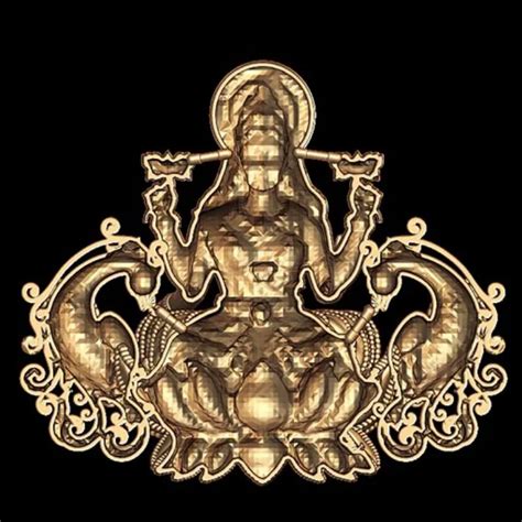 Divine Lakshmi 3D Model STL File - Perfect for 3D Printing