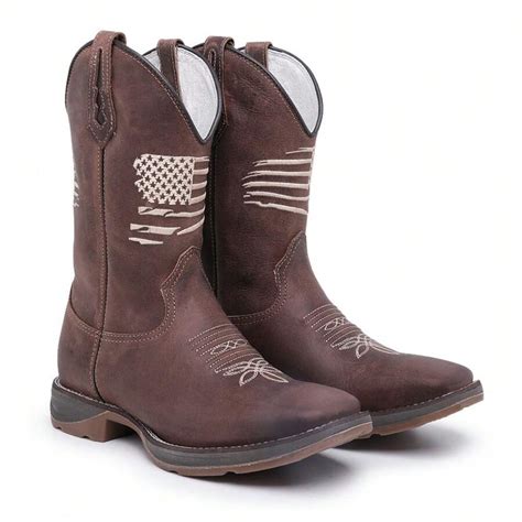 Men's Texan Jumper Boot USA American Flag Country Boot Txc Square Toe ...