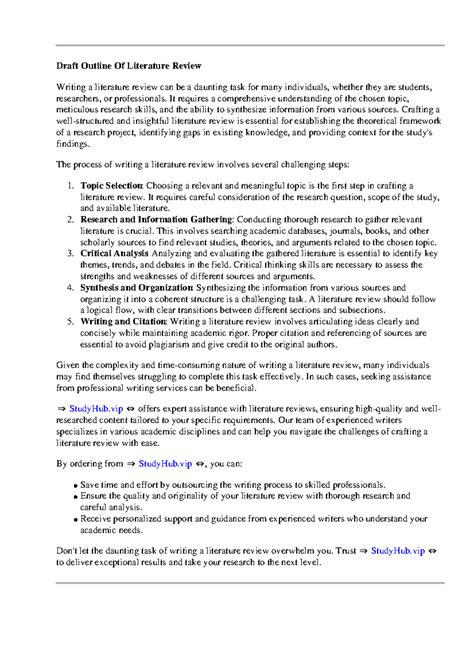 Image result for Post Draft Outline Example