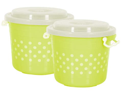 Buy Kuber Industries Dots Design Virgin Plastic 2 Pieces Multipurpose ...