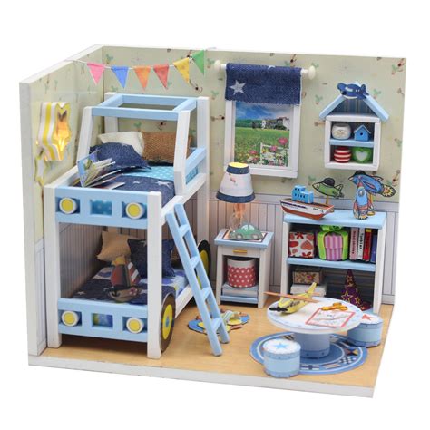 M019 Charles's Room DIY Miniature Dollhouse Kit – Rajbharti Crafts