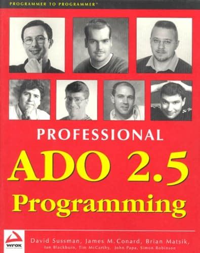 Professional ADO 2.5 Programming (Wrox Professional Guide S.) : Sussman ...