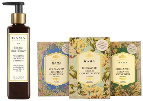 Kama Ayurveda Bringadi Hair Cleanser, 200 ml & Kama Ayurveda Organic ...