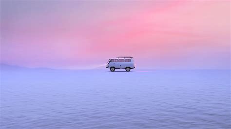 Download wallpaper 2560x1440 van, car, snow, field, winter widescreen ...