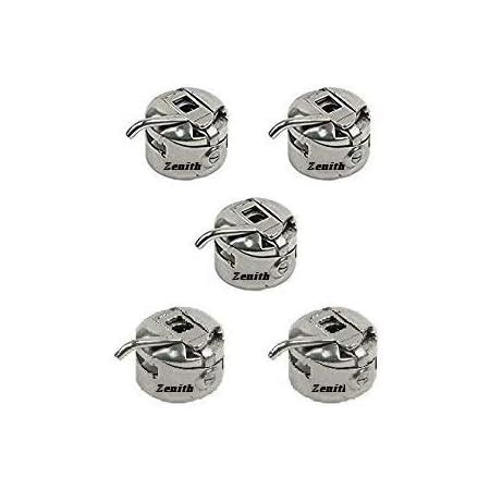 Zenith 10 Plastic Transparent Bobbins + 1 Bobbin Case for Any Automatic ...