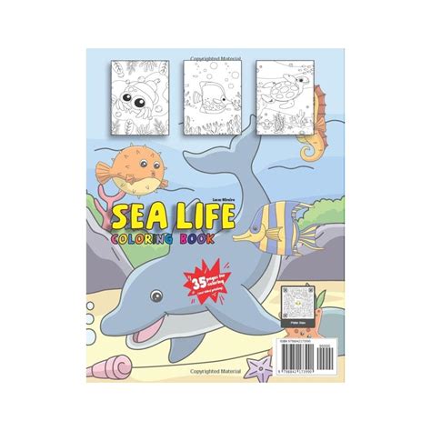 Buy Sea life creatures coloring Book:: A fun coloring book with sea ...