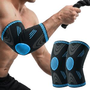BIONFIT 1 Pair Elbow Guard Compression Sleeve for Men Exercise, Workout ...