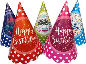 Festi Duck Happy Birthday Multicolour Polka Dot Party Caps Price in ...