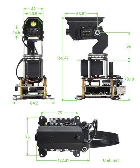 Omnidirectional High-Torque 2-Axis Expandable Pan-Tilt Camera Kit ...