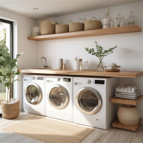 Side-by-Side Top-Load Washer and Dryer Minimalist
