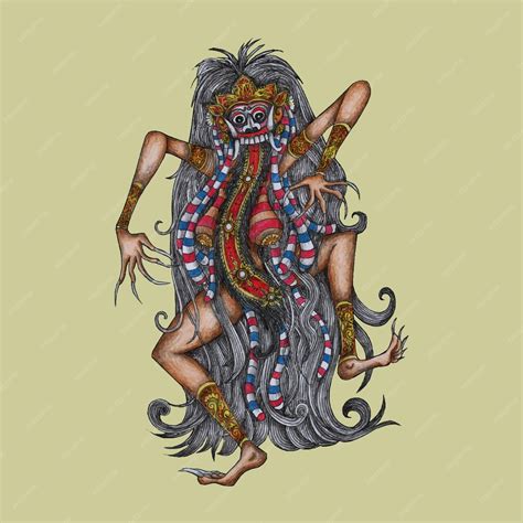 Premium Vector | Leak Rangda PNG Indonesian Bali Mythology Vector ...
