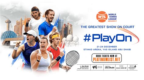 World Tennis League Season 2 The Greatest Show on Court At Etihad Arena ...