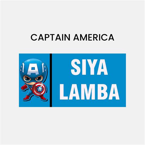 Waterproof Design Labels & Stickers for Kids - SUPERHEROES