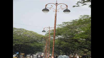 Ornate lamp posts in Mysuru provide poor illumination | Bengaluru News ...