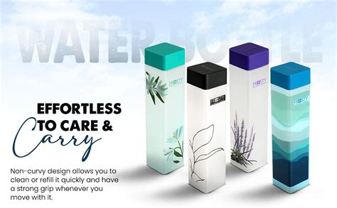 AQUAWARE Frosty Plastic Food Grade Fridge Square Bottle Gift Set(4 ...