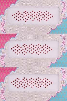 Vama Fashions Red Stone Sticker Small Choti Diamond Bindis For Girls ...