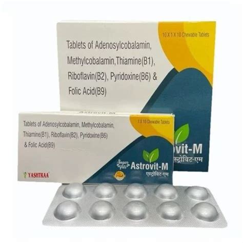 Multivitamin - Astrovit-M tab (Adenosylcobalamin,Methylcobalamin ...