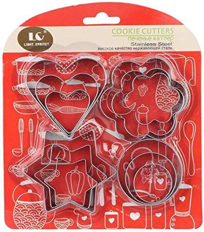 Buy Prime Bakers and Moulders 5 Shape Stainless Steel Cookie Cutter Set ...