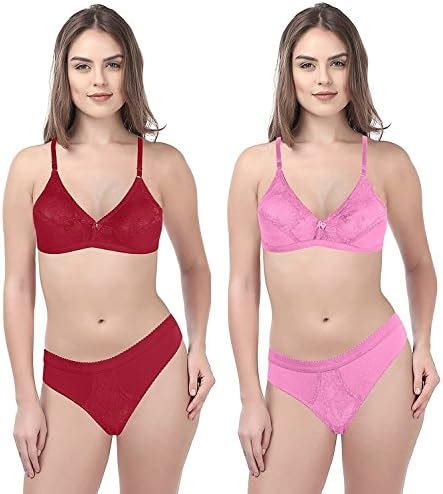 Buy Shewears Womens Combo Pack of 2 Cotton Non-Wired Non Padded Bra ...