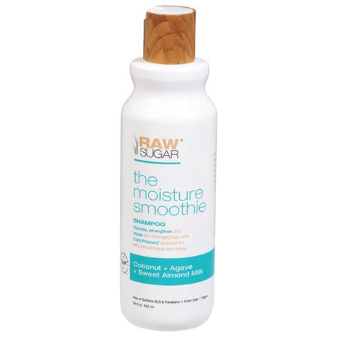 Raw Sugar Shampoo, The Moisture Smoothie, Coconut + Agave + Sweet ...