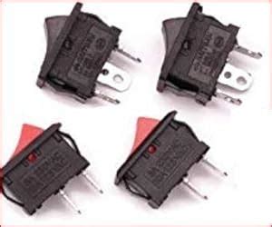 Electronic Spices Combo of 5 type switch Slide, Push, and Rocker switch ...
