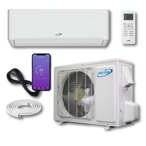 Air-Con Blue 4 Series 9000 BTU 23.5 SEER Wifi Enable Mini Split Air ...