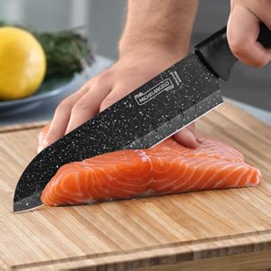 Buy Michelangelo Kitchen Knife Set 12 Piece with Nonstick Stone Covers ...